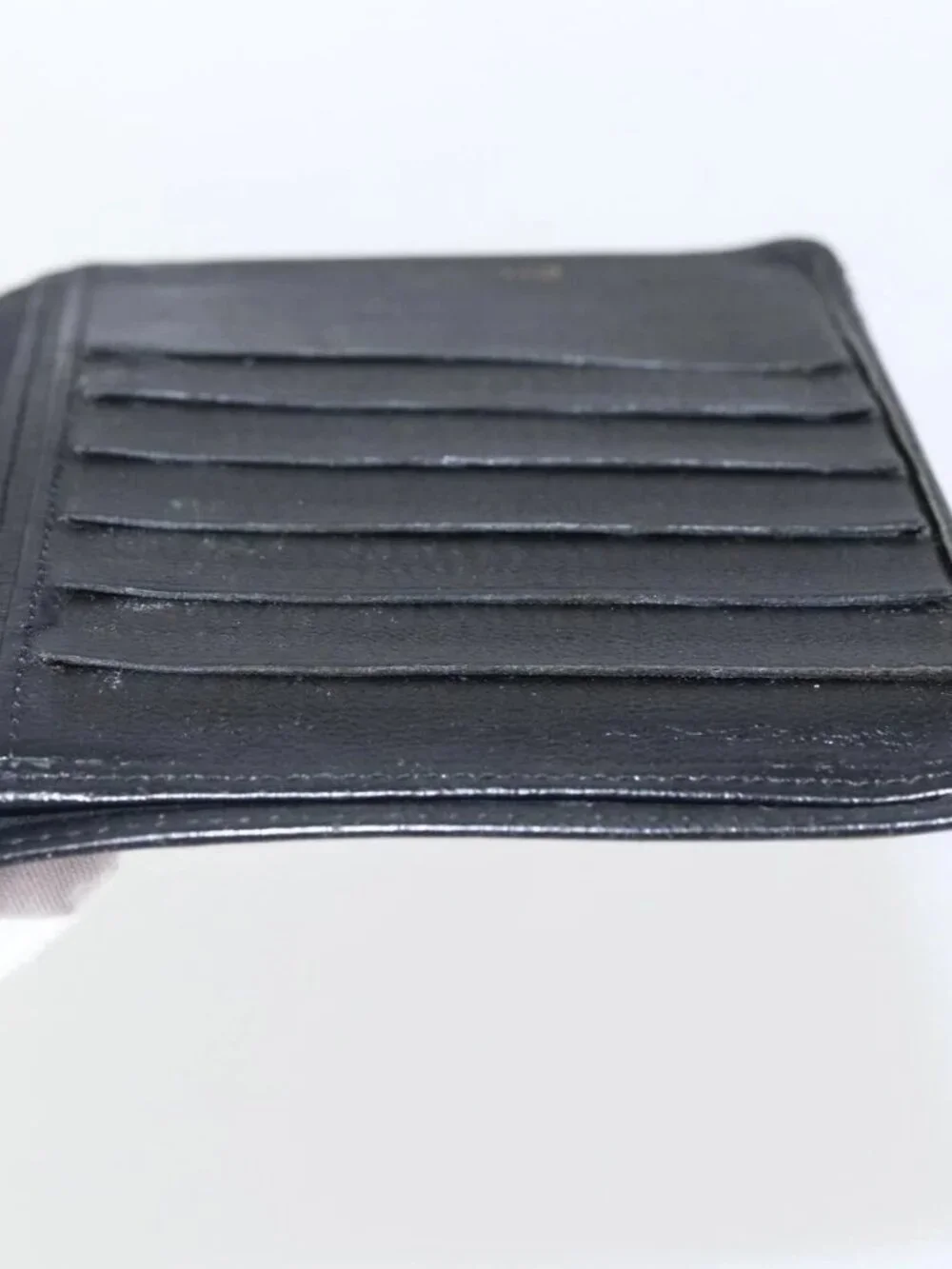 CHANEL Day Planner Cover Leather Black Gold CC Auth 157492